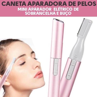 Depilador Aparador Elétrico Tipo Caneta Depilação Facial Indolor Portátil Branco OEM Bivolt
