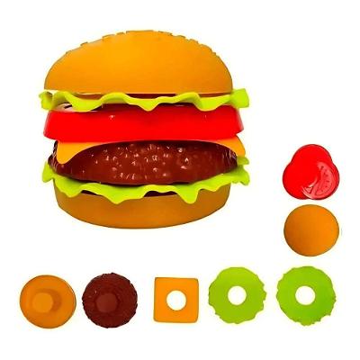 Kit Comidinha Fast Food 8 Peças com Hambúrguer e Refrigerante Well Kids