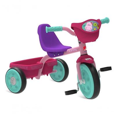 Triciclo Bandy com Cestinha para Passeios Confortáveis e Práticos Brinquedos Bandeirante