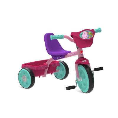 Triciclo Infantil Bandy com Cestinha Removível e Caçamba Traseira Basculante para Crianças