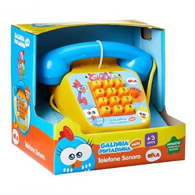 Telefone Sonoro Galinha Pintadinha Mini Elka
