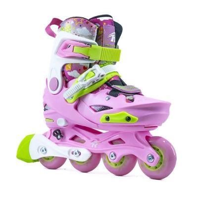Patins Infantil Ajustável RV Pink com Sistema Expansível Rosa Go Roller