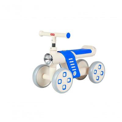 Mini Bike Infantil de Equilíbrio 4 Rodas com Assento Ergonômico Azul Unitoys