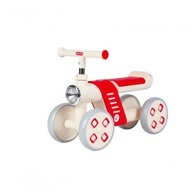Mini Bike Infantil Equilíbrio 4 Rodas Andador sem Pedal Vermelho Unitoys