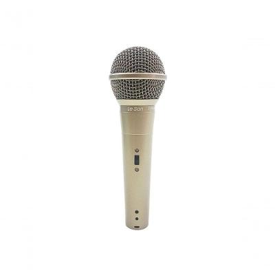 Microfone com Fio Profissional LS58 com Cabo de 5 METROS e Cápsula de Ímã de Neodímio Champanhe