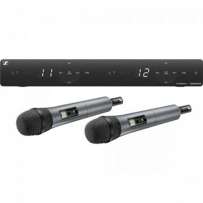 Microfone Duplo sem Fio XSW1-825DU com Sistema Analógico UHF para Cantores e Apresentadores