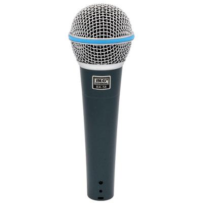 Microfone com Fio BA-58 Dinâmico de Mão com Padrão Cardioide e Construção Durável BLG