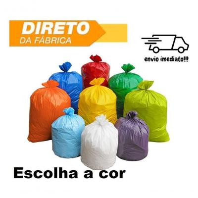 Saco de Lixo Colorido 20l Amarelo Azul Cinza Laranja Marrom Verde Vermelho Higipack
