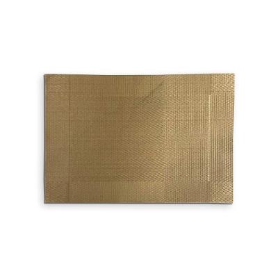 Jogo Americano Kit6 em PVC 45cm X 30cm Kit 4 Peças Dourado Metalizado OEM