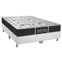 Cama Box King: Colchão Molas Bonnel Probel Prolastic ProDormir Sleep + Base CRC Courano White(193x203) - 1