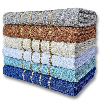 Jogo 5 Toalhas De Banho Alta Absorção Banhão 70 X 130 Barcelona Beka