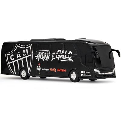 Ônibus de Brinquedo Atlético Mineiro 1:30 com Função Bate e Volta Preto Usual Plastic Utilidades