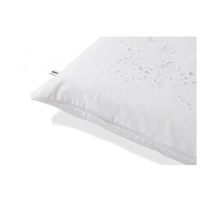 Capa Protetora de Travesseiro 50x70CM Percal 200 Fios 100% Algodão Impermeável com Zíper Branco