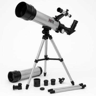 Telescópio Astronômico Profissional 60X 50MM Tripé Ajustável com Ampliação 18X a 60X Preto Yeet