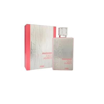 Perfume Oud Amber Pink Feminino Eau de Parfum Oriental Floral 100ML