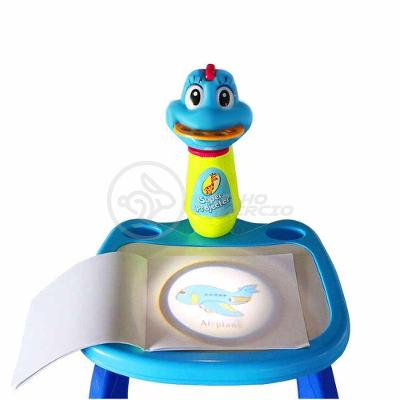 Projetor para Desenho Infantil Mesa de Desenhos Interativos Infantil com Discos de Projeção Azul