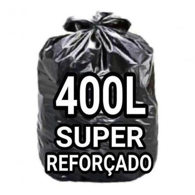 Saco para Lixo 400 Litros Super Reforçado 125x135cm Pacote 100 Unidades Higipack