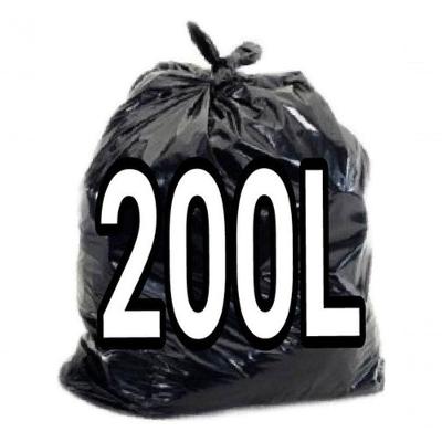Saco para Lixo 200 Litros Super Reforçado Preto Pacote com 100 Unidades Higipack