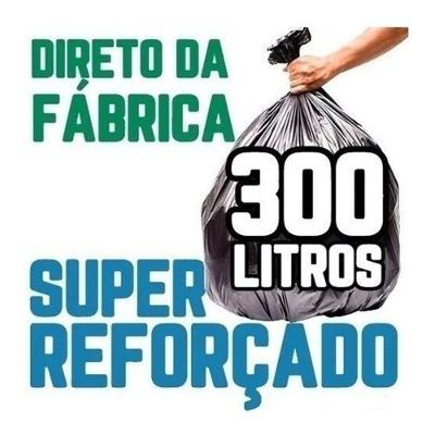 Saco de Lixo Super Reforçado Preto 300 Litros 2 Pacotes com 100 Unidades Cada Higipack