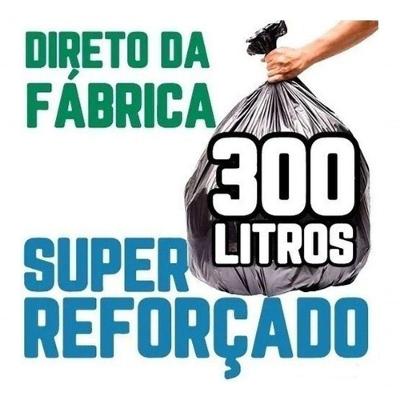 Saco de Lixo Super Reforçado Preto 300 l 115CM X 140CM 200 Unidades Higipack