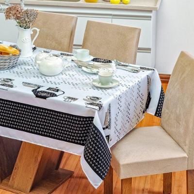 Toalha De Mesa Vilela Em Oxford Retangular 2,10m X 1,40m 100% Poliéster - Café Da Manhã