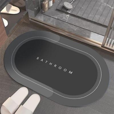 Tapete para Banheiro Kit Secagem Rápida Veludo Cristal 38x58x4cm 1 Peça Preto OEM