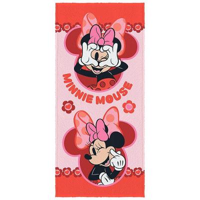 Toalha de Banho Infantil Minnie 60x120CM 95% Algodão 5% Poliéster 300g-m² Estampa Outras