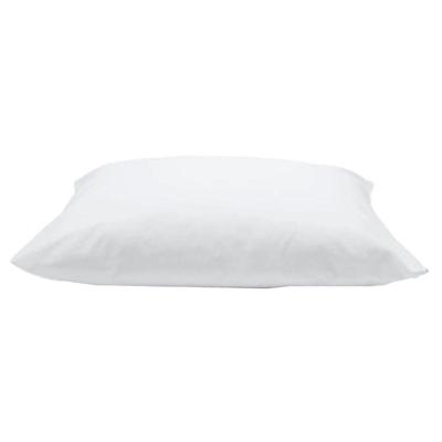 Protetor de Travesseiro Linha Fundido 50CM X 70CM Impermeável Malha 100% Algodão Antiácaro Branco