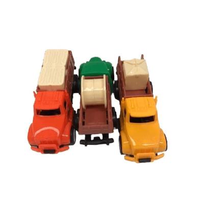 Caminhões e Tratores Kit Caminhão da Fazenda 3peças com Roda Livre Amarelo Dony Toys
