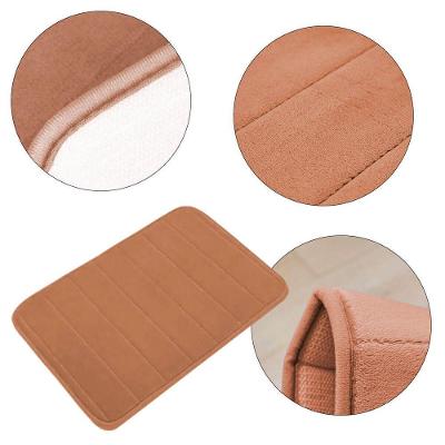 Tapete para Banheiro Soft Antiderrapante Macio 60CM X 40CM Marrom B-Max