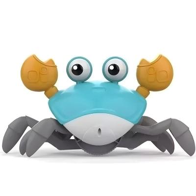 Brinquedo Infantil Caranguejo Fujão Música Luz com Evasão Automática de Obstáculos Verde Utimix