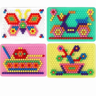 Brinquedo Educativo Mosaico 3d Creative Block com Blocos Coloridos Cores Sortidas Ark Brasil
