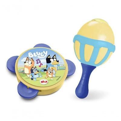 Brinquedo De Instrumentos Maraca E Pandeiro Bluey 1313 Elka Amarelo