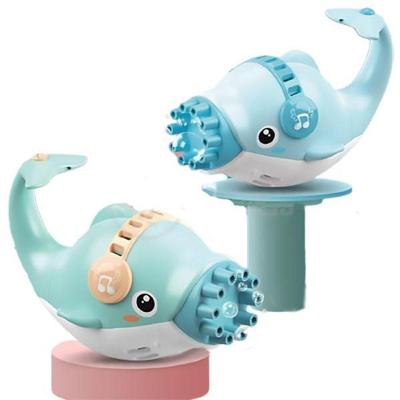 Brinquedo de Bolhas Golfinho Bolhudo Lança Bolhas Sabão Infantil 10 Saídas Azul Smart Bracelet