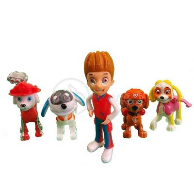 Kit de Bonecos Patrulha Canina com 5 Personagens, 4 Skates e Distintivos Smart Bracelet