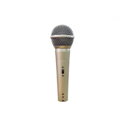 Microfone Ls-58 Profissional para Locução e Canto Cardioide Champanhe Leson
