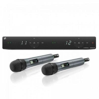 Microfone sem Fio XSW1-835DU com Sistema Analógico UHF e Receptor de Canal Duplo Sennheiser