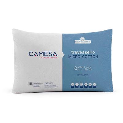 Travesseiro Micro Cotton 50x70CM Tradicional 100% Poliéster Firmeza Média Antialérgico