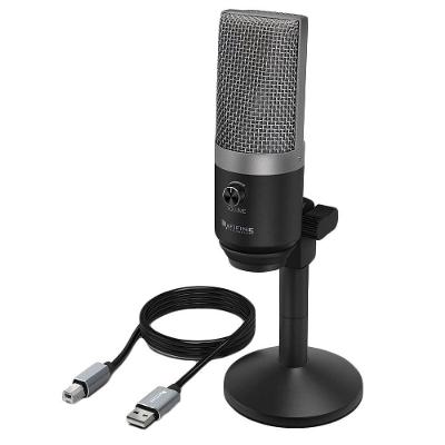 Microfone USB K670 Profissional com Qualidade de Estúdio Preto, Prata Fifine Official