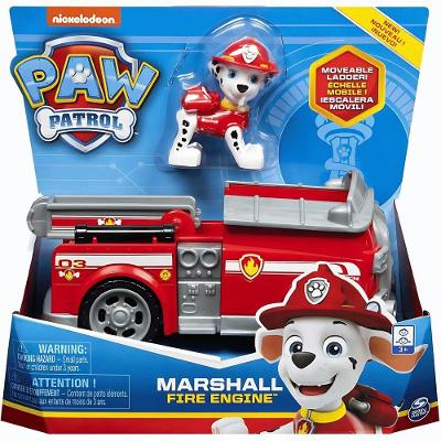 Veículo De Resgate Com Figura Bombeiro Marshall Patrulha Canina - Sunny
