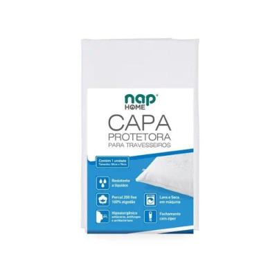 Capa Protetora de Travesseiro 200 Fios 50x70CM Impermeável Percal 200