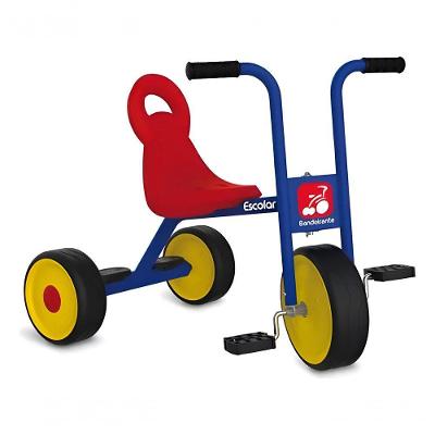 Triciclo Infantil Linha Escolar Estável e Resistente com Quadro em Aço Azul Brinquedos Bandeirante