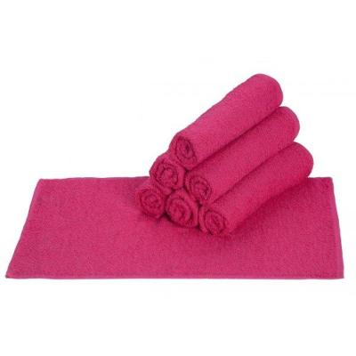 Kit 10 Toalha De Manicure E Pedicure 28x45cm Salão Beleza P-unha Rosa