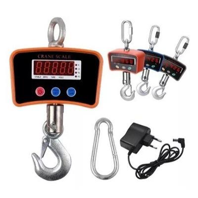 Balança Digital Industrial de Gancho Suspensa 1000kg Alta Precisão Bateria Interna Bivolt OEM