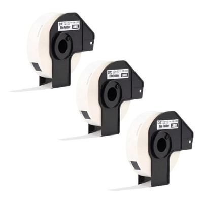 3 Rolos Etiqueta Compativel P- Brother Dk-1203 Ql800 17x87mm
