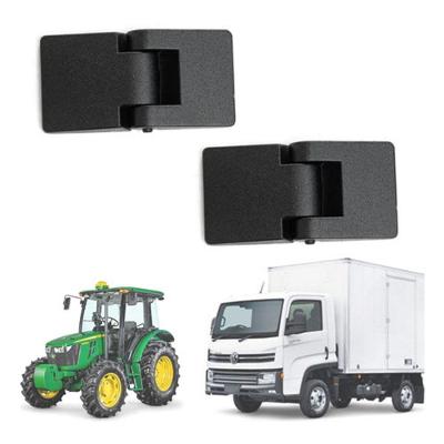 Dobradiça Externa de Porta F103 Par Dupla Reforçada com 8 Prisioneiros Prata Universal