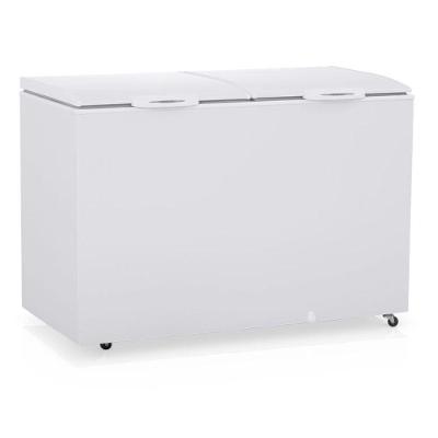 Freezer 2 Tampas 411 Litros Ghb410bin Branco Gelopar Bivolt