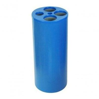 Dispensador de Copos Descartáveis com 5 Tubos para Água Café e Palhetas Azul Higipack