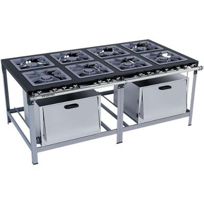 Fogão Industrial Stori Premium 8 Bocas 40x40 2 Fornos M20 Pintado Metalmaq