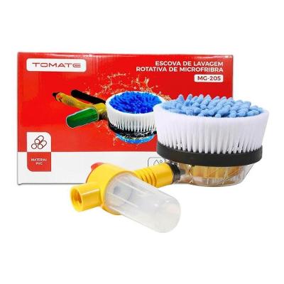 Escova de Lavagem Giratoria Rotativa Limpeza Industrial com Dispenser de Sabão Preto OEM